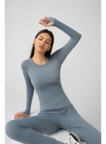 ⁦ActiveFlow Long Blouse⁩ - الصورة ⁦7⁩