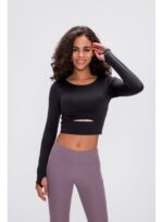 ⁦ActiveLite Long Sleeve Crop Top⁩ - الصورة ⁦13⁩